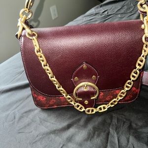 Burgundy Coach Bag